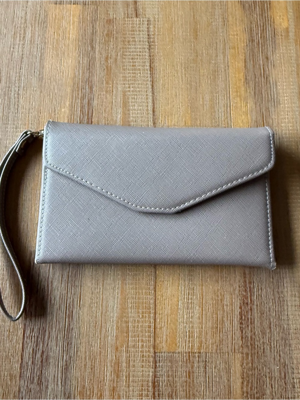 Zepper Gray Travel Wallet Wristlet | Passport & Card Organizer